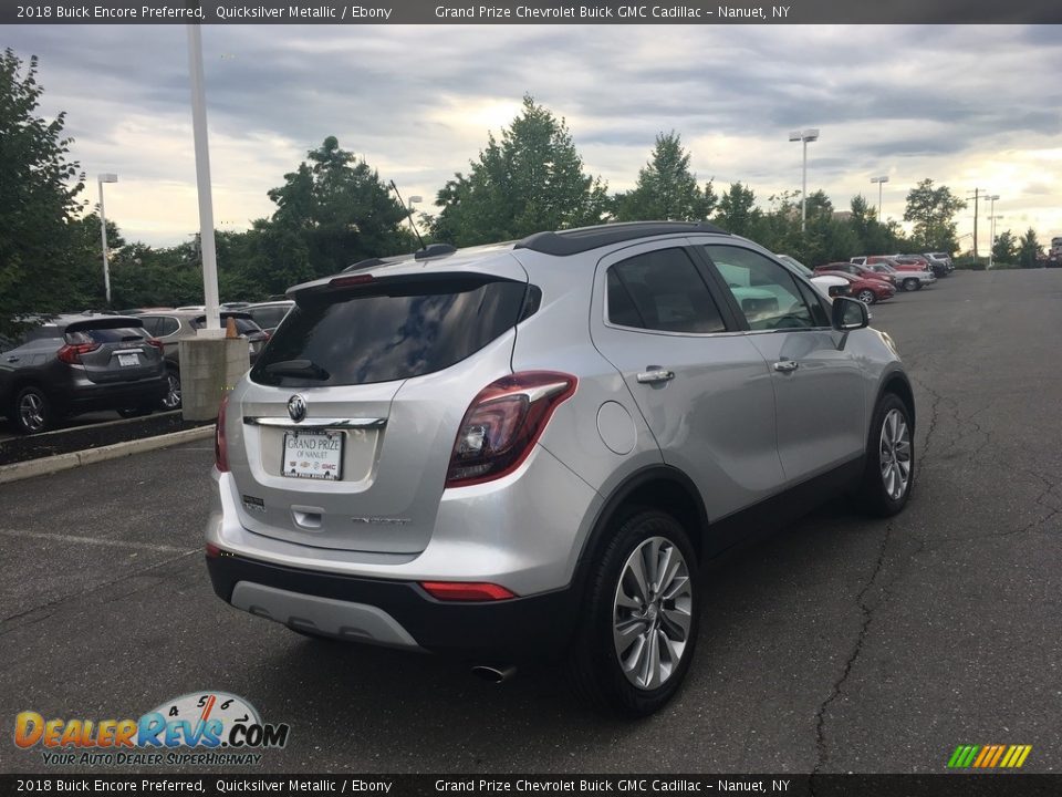 2018 Buick Encore Preferred Quicksilver Metallic / Ebony Photo #4