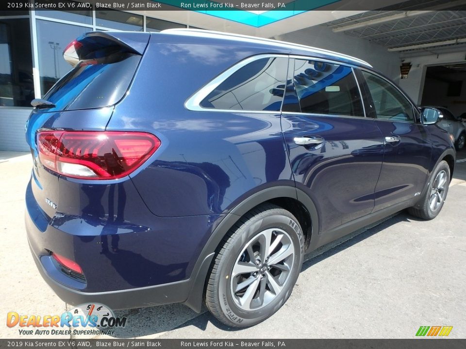 2019 Kia Sorento EX V6 AWD Blaze Blue / Satin Black Photo #3