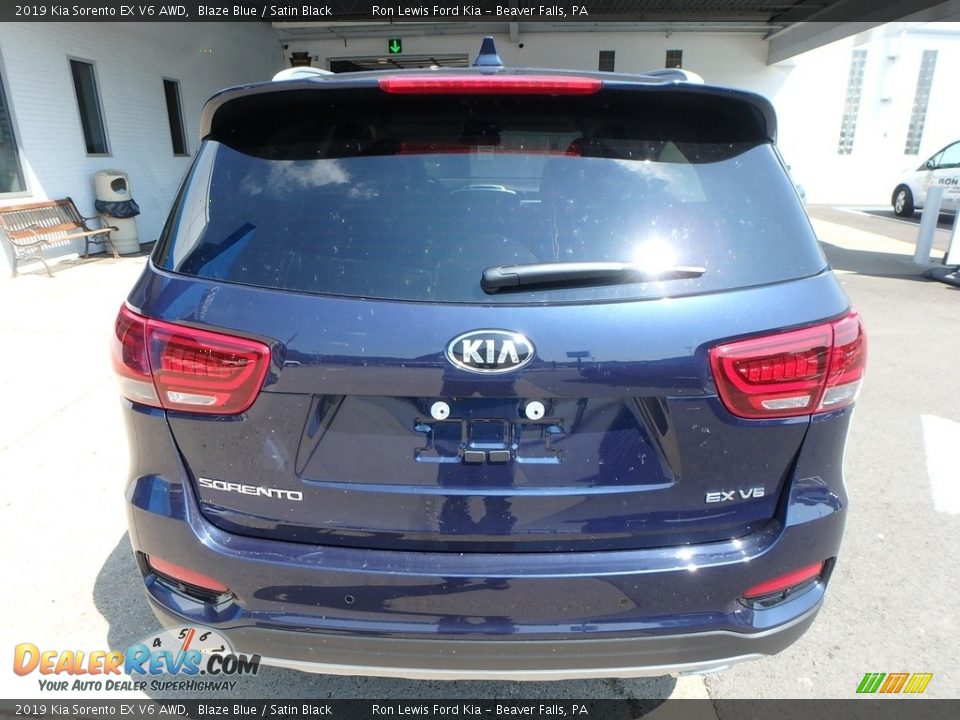 2019 Kia Sorento EX V6 AWD Blaze Blue / Satin Black Photo #4