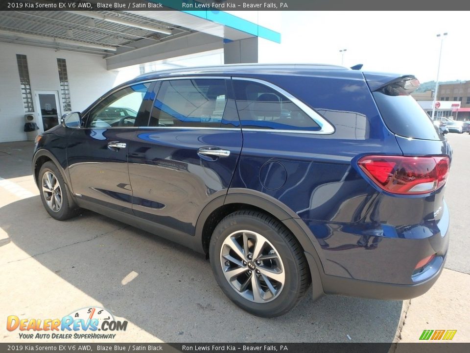 2019 Kia Sorento EX V6 AWD Blaze Blue / Satin Black Photo #5