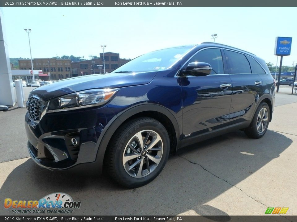 2019 Kia Sorento EX V6 AWD Blaze Blue / Satin Black Photo #7