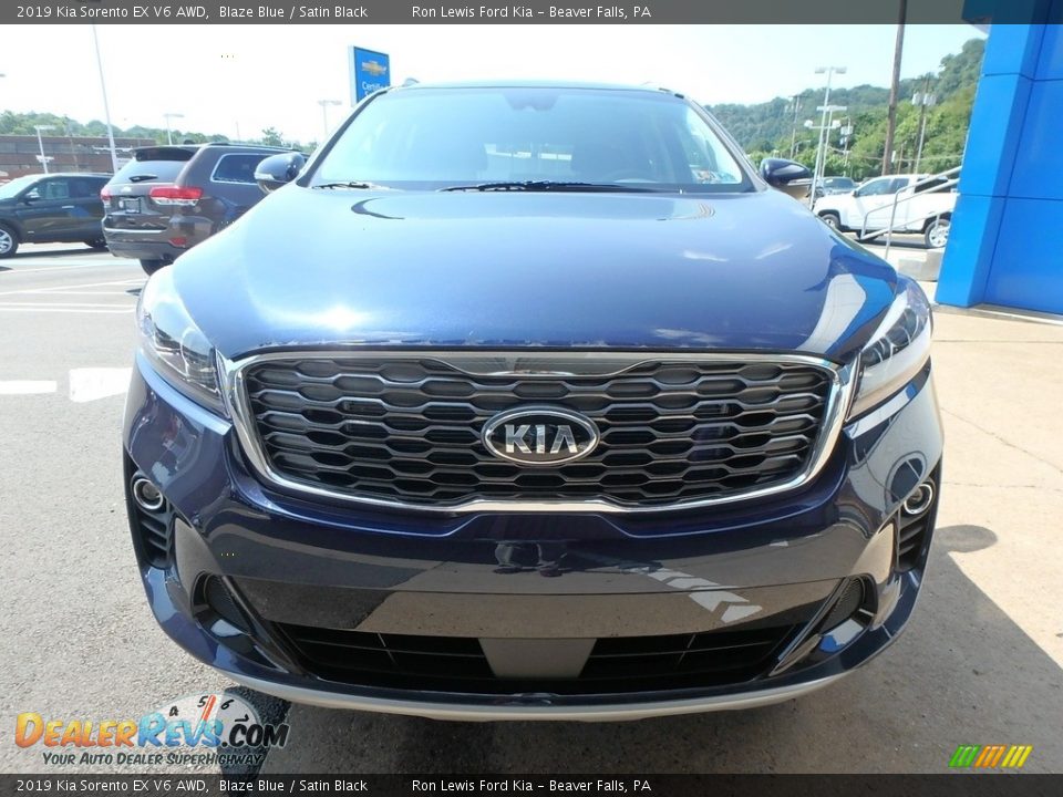 2019 Kia Sorento EX V6 AWD Blaze Blue / Satin Black Photo #8
