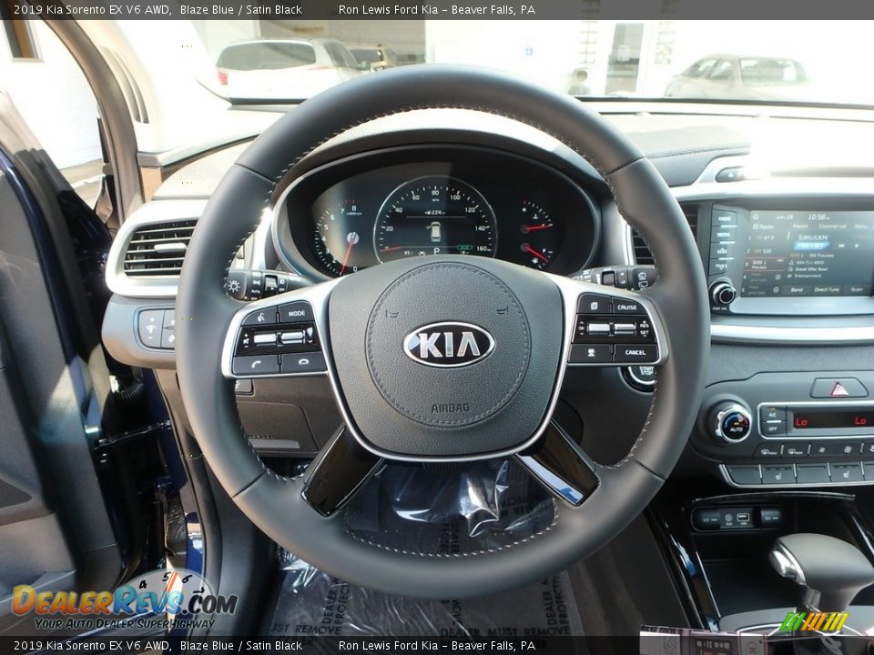 2019 Kia Sorento EX V6 AWD Blaze Blue / Satin Black Photo #17