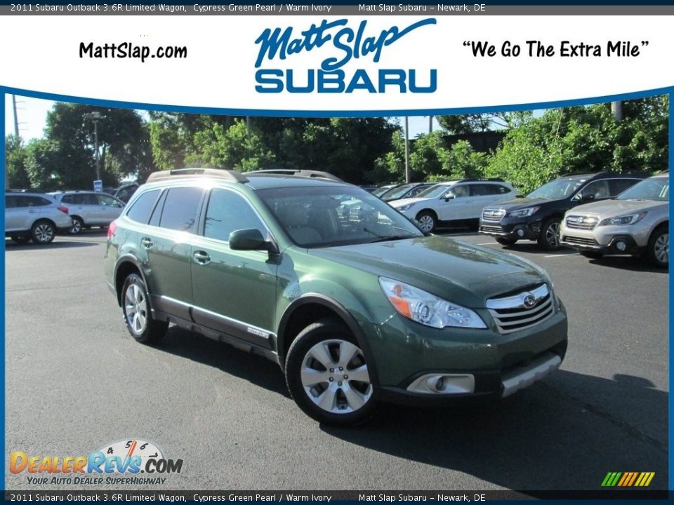 2011 Subaru Outback 3.6R Limited Wagon Cypress Green Pearl / Warm Ivory Photo #1
