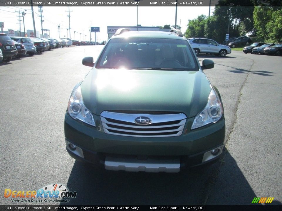 2011 Subaru Outback 3.6R Limited Wagon Cypress Green Pearl / Warm Ivory Photo #3