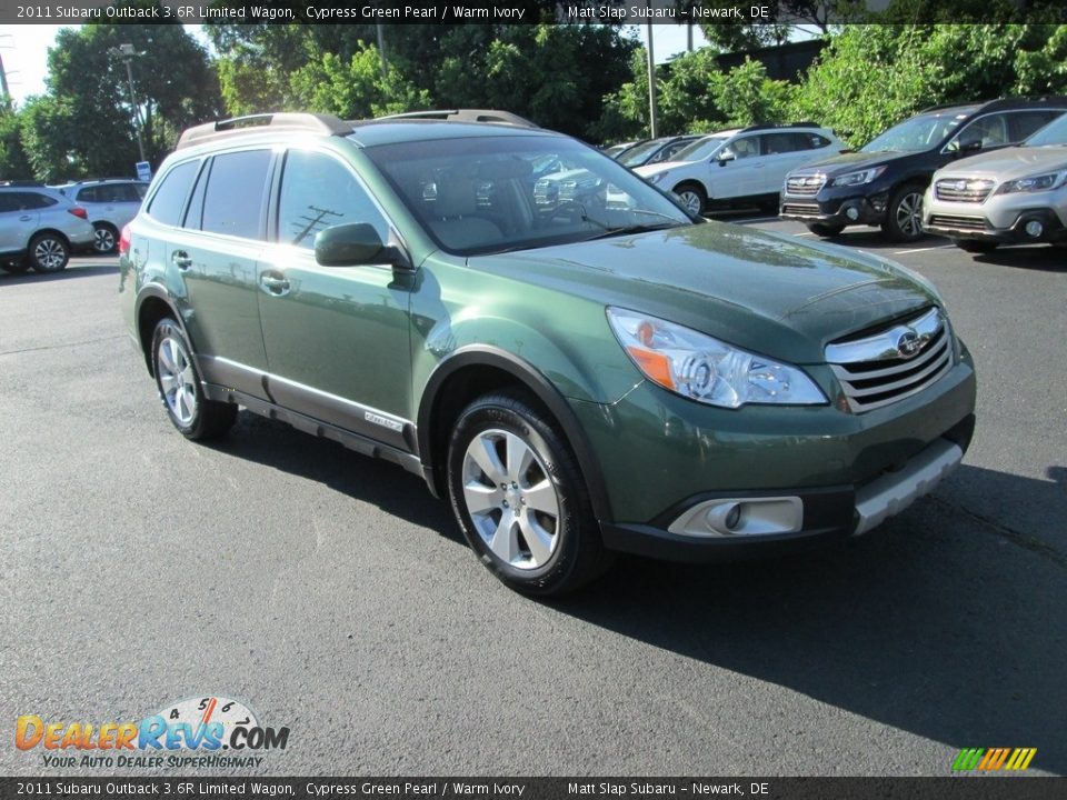 2011 Subaru Outback 3.6R Limited Wagon Cypress Green Pearl / Warm Ivory Photo #4
