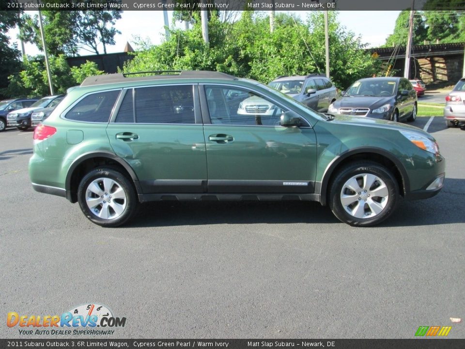 2011 Subaru Outback 3.6R Limited Wagon Cypress Green Pearl / Warm Ivory Photo #5