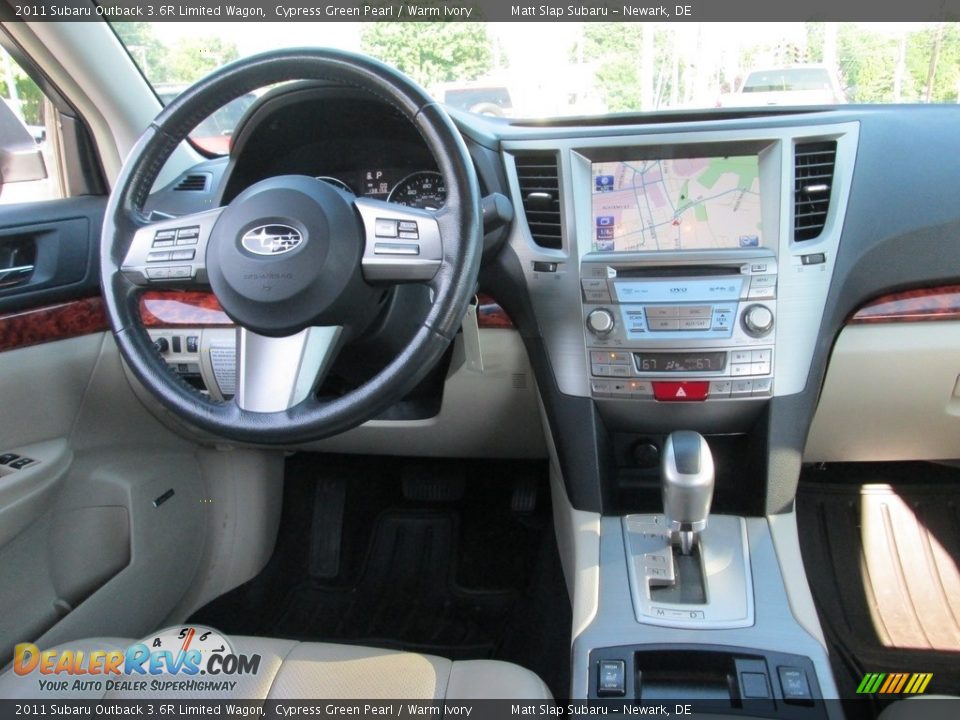 2011 Subaru Outback 3.6R Limited Wagon Cypress Green Pearl / Warm Ivory Photo #10