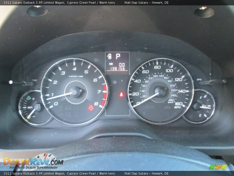 2011 Subaru Outback 3.6R Limited Wagon Cypress Green Pearl / Warm Ivory Photo #28