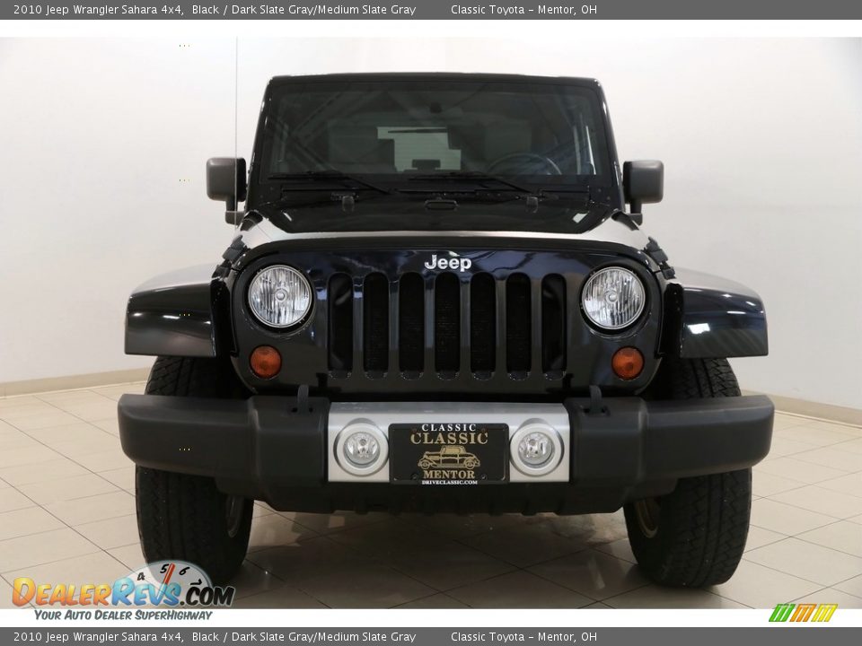 2010 Jeep Wrangler Sahara 4x4 Black / Dark Slate Gray/Medium Slate Gray Photo #3