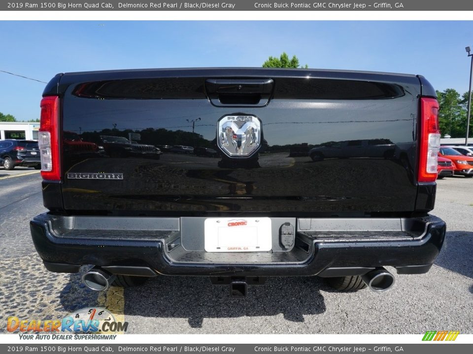 2019 Ram 1500 Big Horn Quad Cab Delmonico Red Pearl / Black/Diesel Gray Photo #13