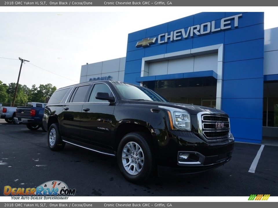 2018 GMC Yukon XL SLT Onyx Black / Cocoa/Dune Photo #1