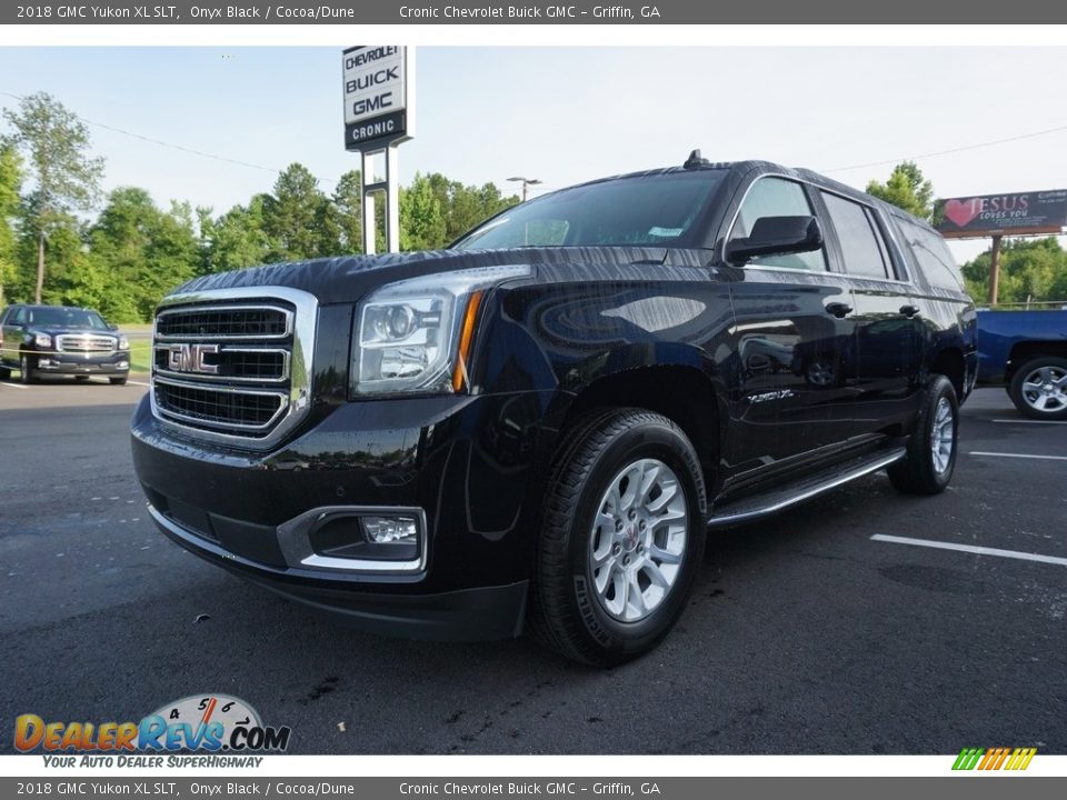 2018 GMC Yukon XL SLT Onyx Black / Cocoa/Dune Photo #3