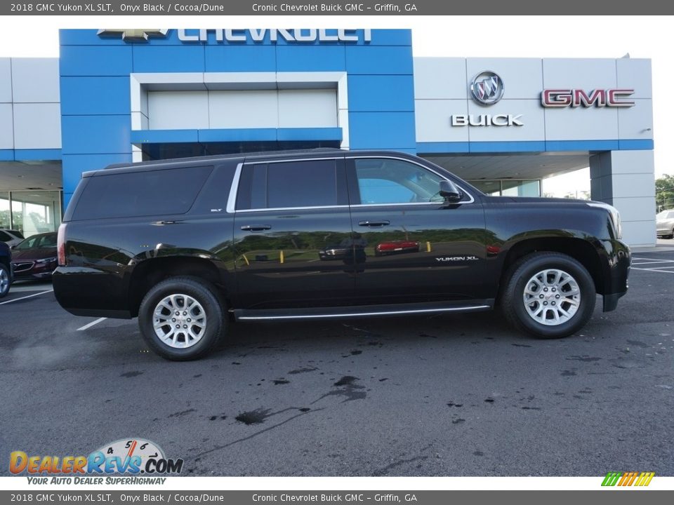 2018 GMC Yukon XL SLT Onyx Black / Cocoa/Dune Photo #11