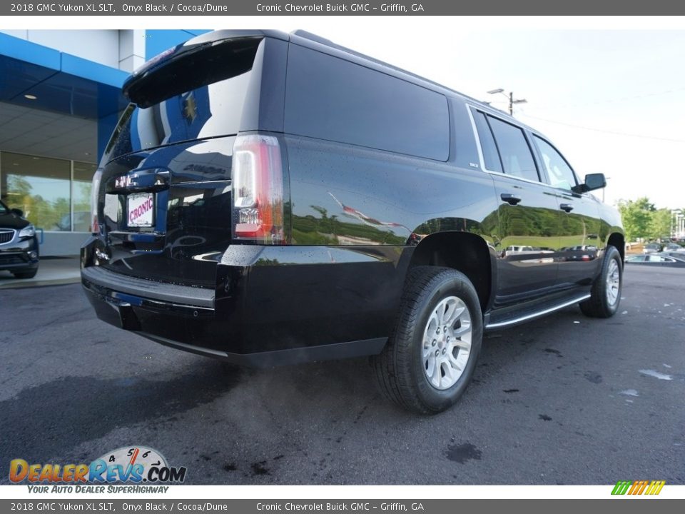 2018 GMC Yukon XL SLT Onyx Black / Cocoa/Dune Photo #12