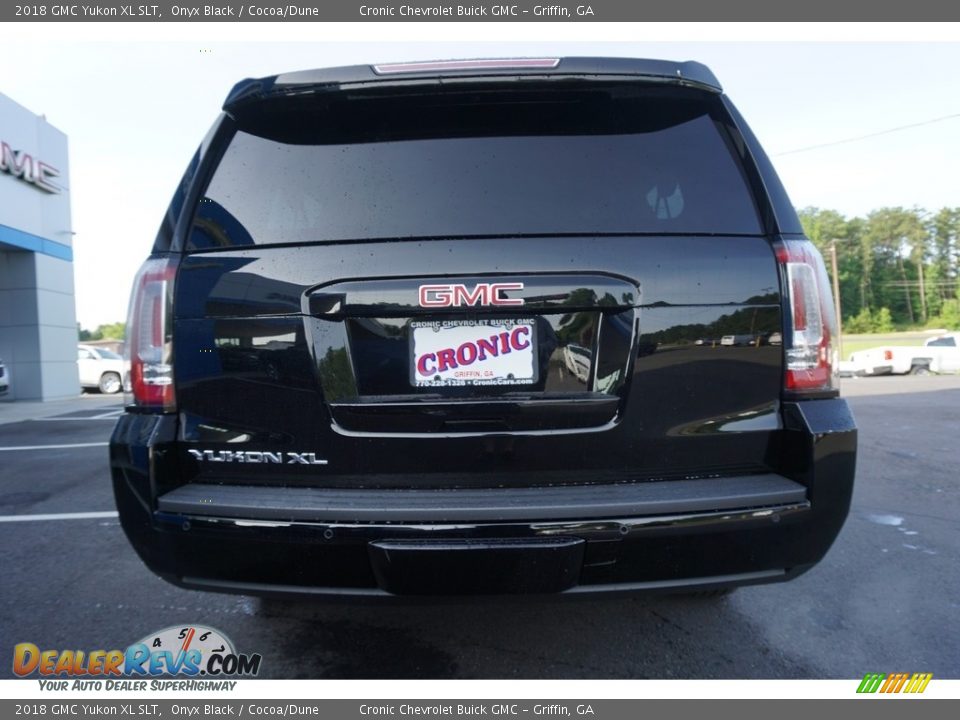 2018 GMC Yukon XL SLT Onyx Black / Cocoa/Dune Photo #13