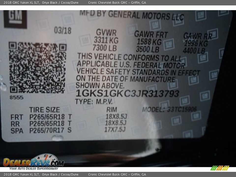 2018 GMC Yukon XL SLT Onyx Black / Cocoa/Dune Photo #16