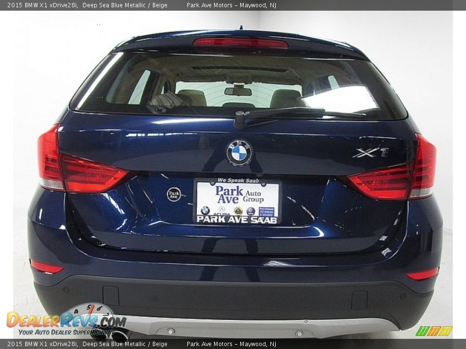 2015 BMW X1 xDrive28i Deep Sea Blue Metallic / Beige Photo #4