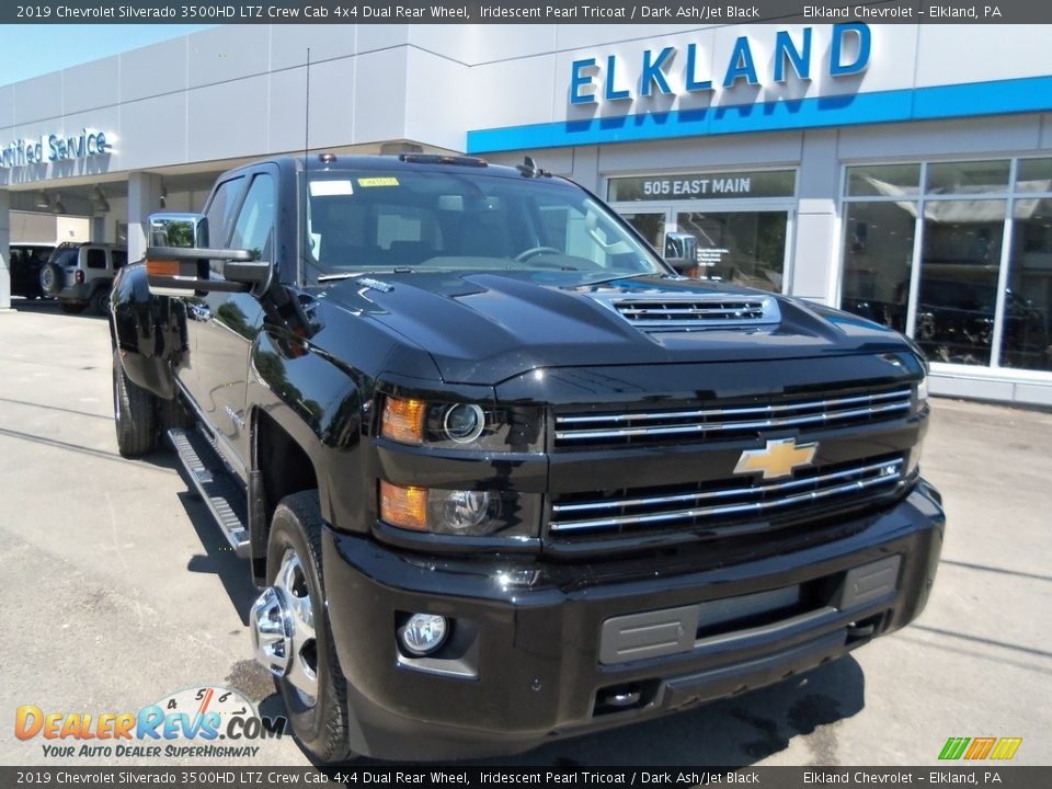 2019 Chevrolet Silverado 3500HD LTZ Crew Cab 4x4 Dual Rear Wheel Iridescent Pearl Tricoat / Dark Ash/Jet Black Photo #3