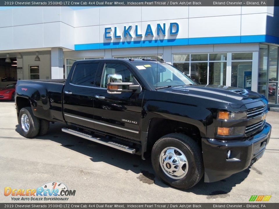 2019 Chevrolet Silverado 3500HD LTZ Crew Cab 4x4 Dual Rear Wheel Iridescent Pearl Tricoat / Dark Ash/Jet Black Photo #4