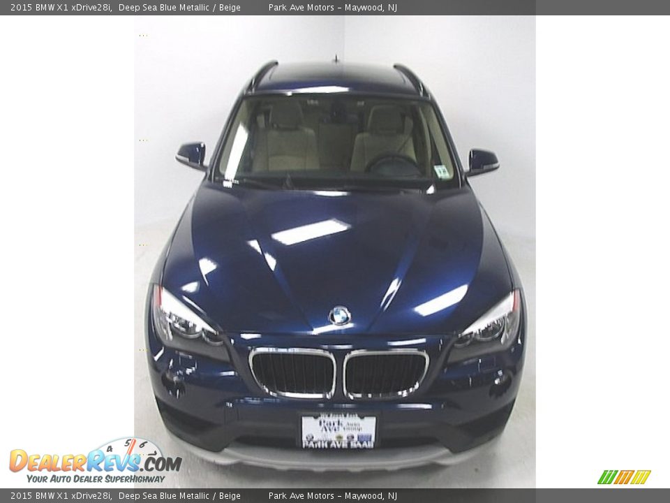 2015 BMW X1 xDrive28i Deep Sea Blue Metallic / Beige Photo #8