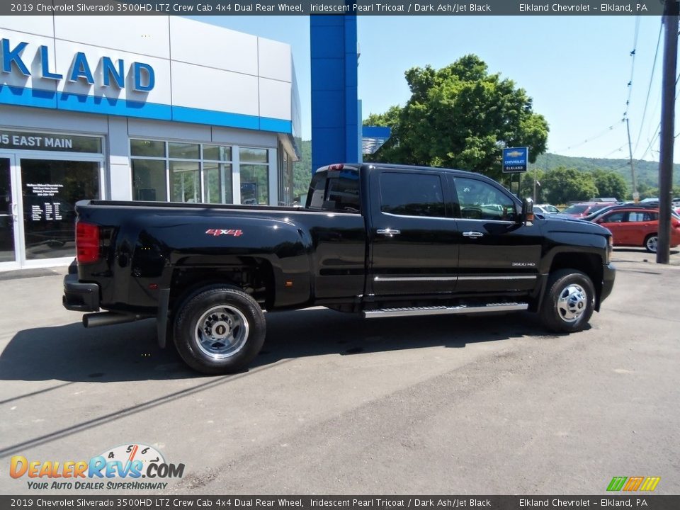 2019 Chevrolet Silverado 3500HD LTZ Crew Cab 4x4 Dual Rear Wheel Iridescent Pearl Tricoat / Dark Ash/Jet Black Photo #6