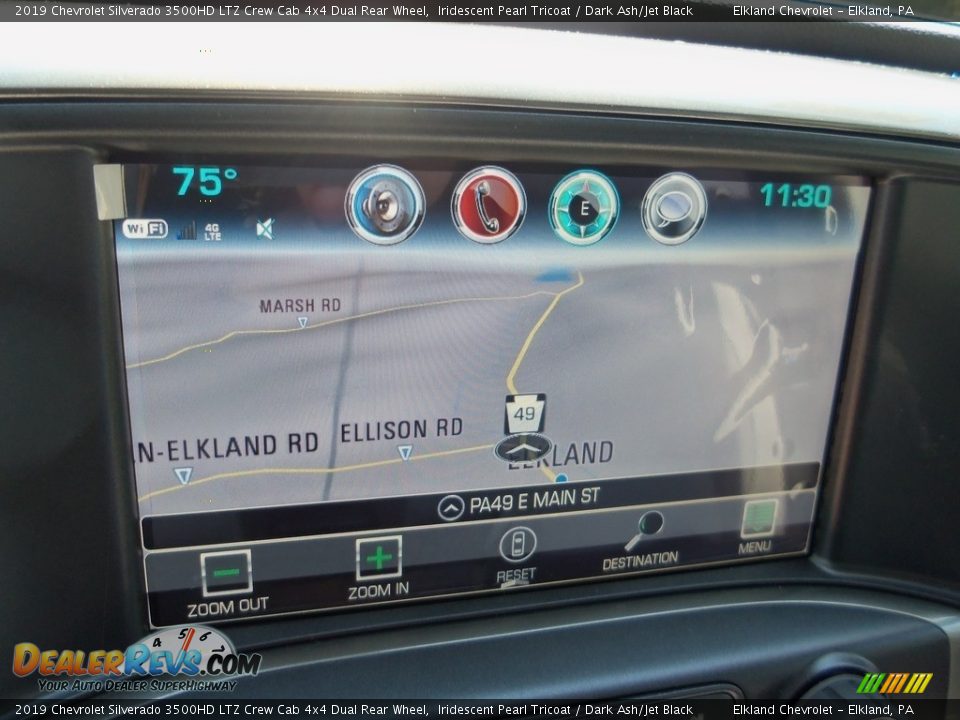 Navigation of 2019 Chevrolet Silverado 3500HD LTZ Crew Cab 4x4 Dual Rear Wheel Photo #23