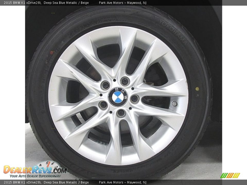 2015 BMW X1 xDrive28i Deep Sea Blue Metallic / Beige Photo #31