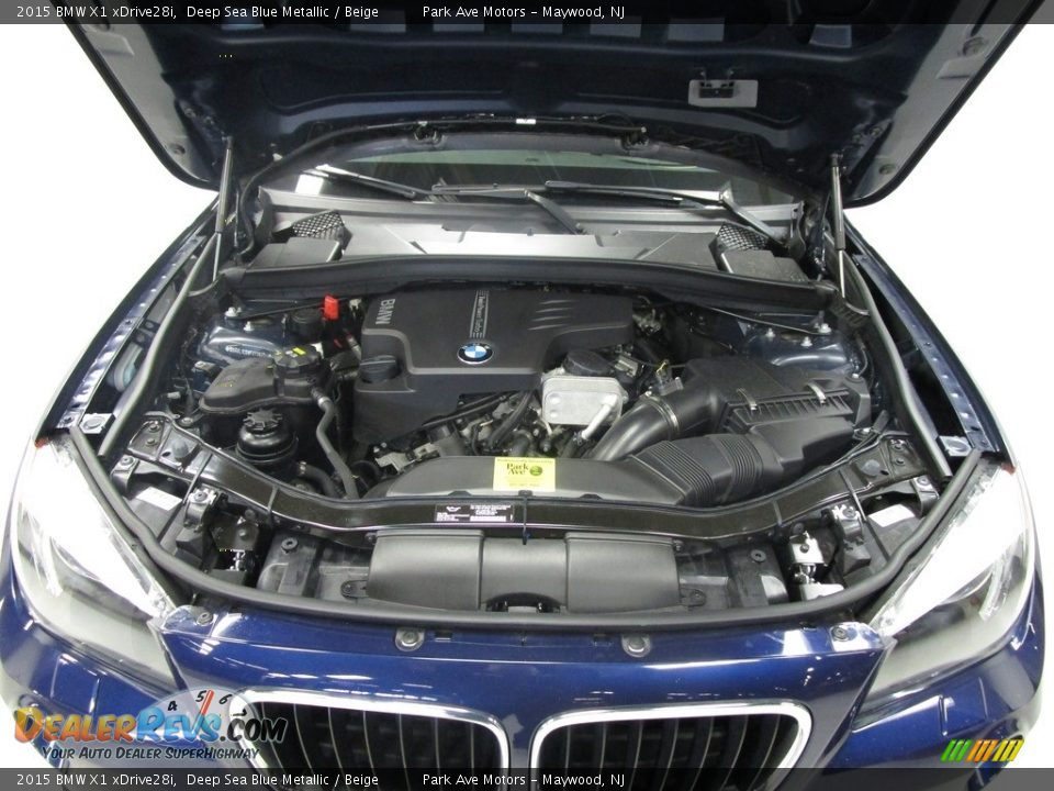 2015 BMW X1 xDrive28i Deep Sea Blue Metallic / Beige Photo #32