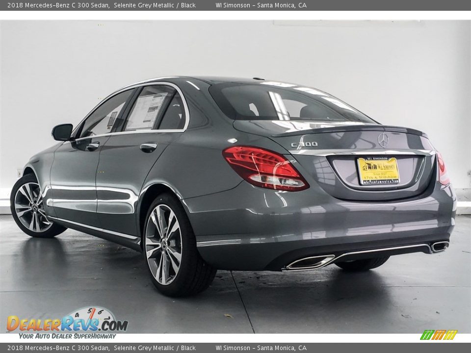 2018 Mercedes-Benz C 300 Sedan Selenite Grey Metallic / Black Photo #3