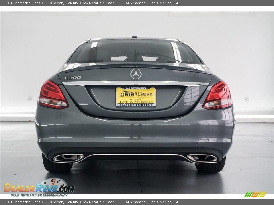 2018 Mercedes-Benz C 300 Sedan Selenite Grey Metallic / Black Photo #4