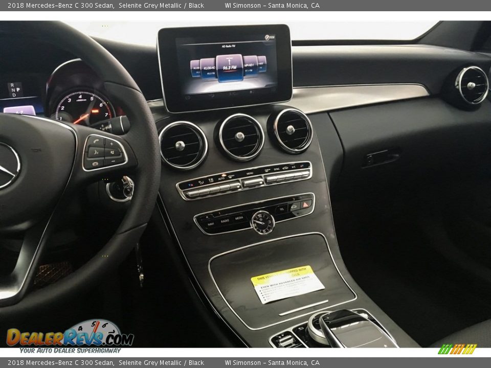 2018 Mercedes-Benz C 300 Sedan Selenite Grey Metallic / Black Photo #6