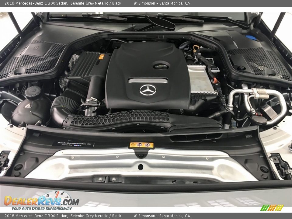 2018 Mercedes-Benz C 300 Sedan Selenite Grey Metallic / Black Photo #8