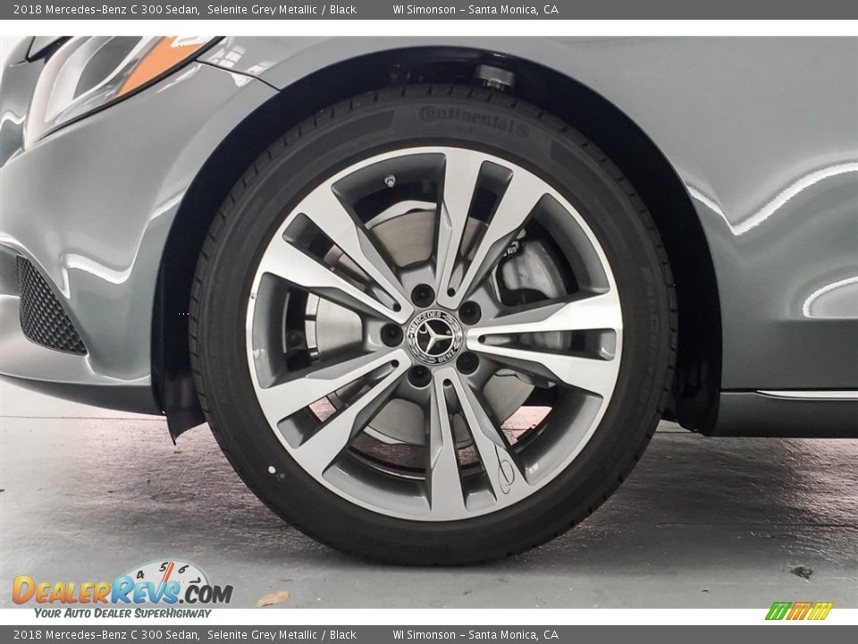 2018 Mercedes-Benz C 300 Sedan Selenite Grey Metallic / Black Photo #9