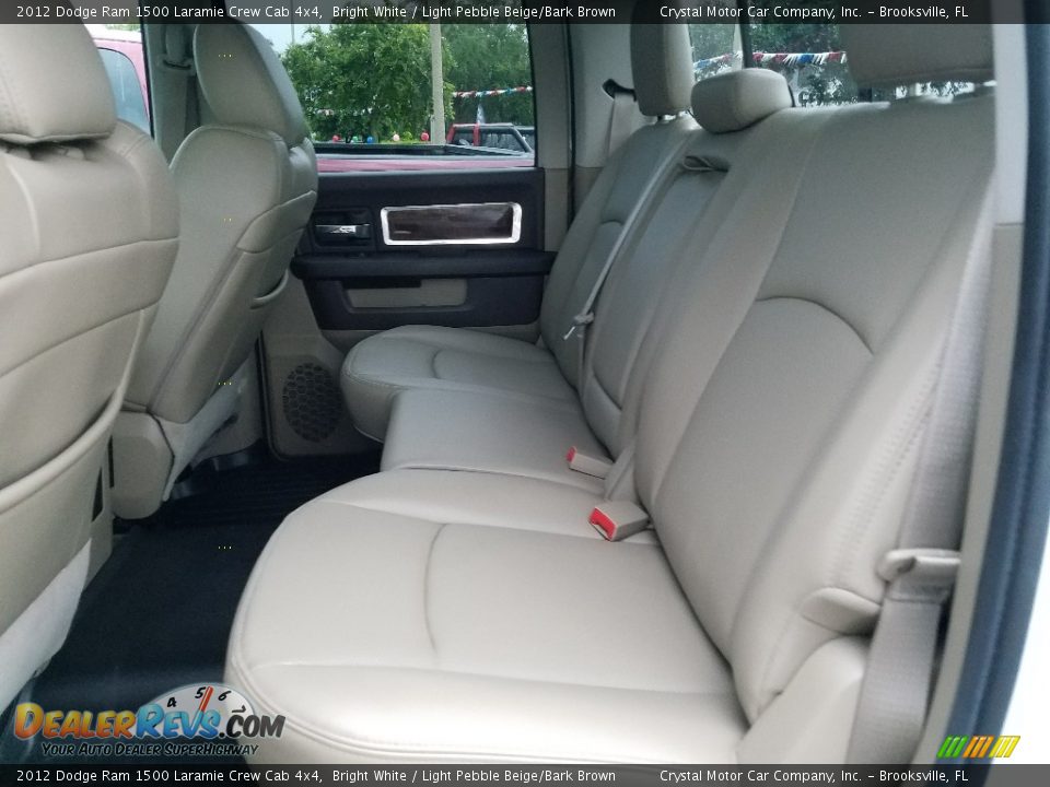 2012 Dodge Ram 1500 Laramie Crew Cab 4x4 Bright White / Light Pebble Beige/Bark Brown Photo #10
