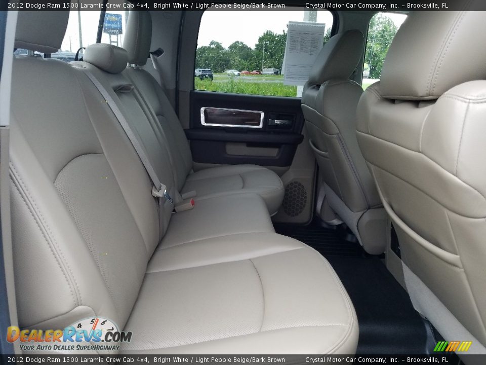 2012 Dodge Ram 1500 Laramie Crew Cab 4x4 Bright White / Light Pebble Beige/Bark Brown Photo #11