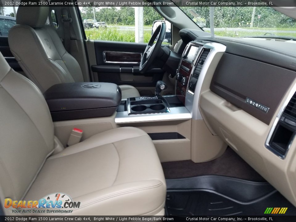 2012 Dodge Ram 1500 Laramie Crew Cab 4x4 Bright White / Light Pebble Beige/Bark Brown Photo #12