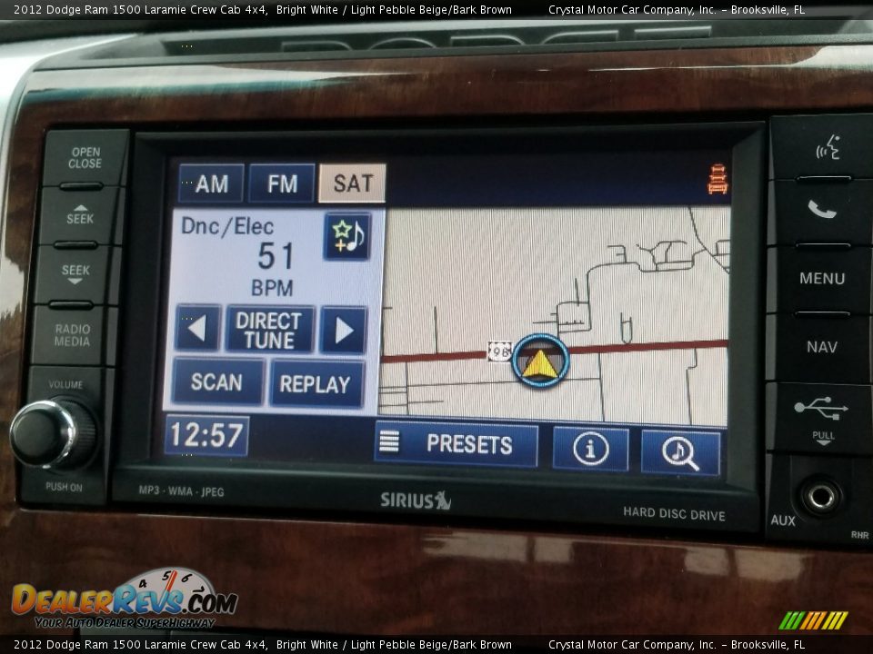 2012 Dodge Ram 1500 Laramie Crew Cab 4x4 Bright White / Light Pebble Beige/Bark Brown Photo #15