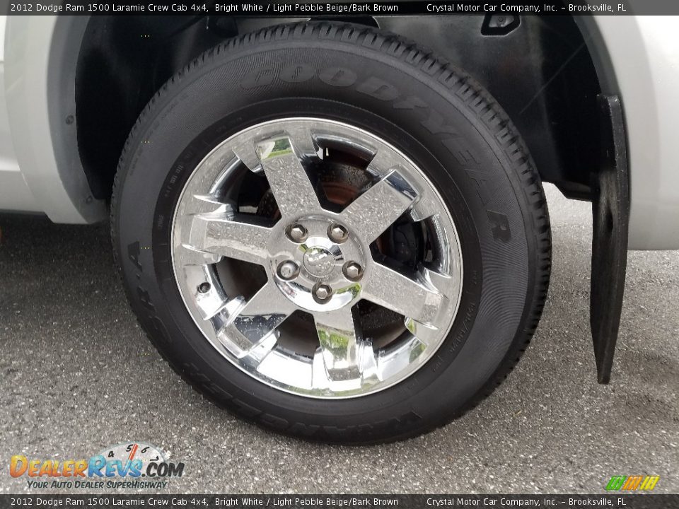 2012 Dodge Ram 1500 Laramie Crew Cab 4x4 Bright White / Light Pebble Beige/Bark Brown Photo #20