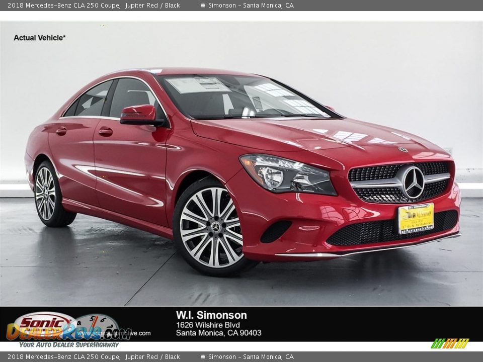 2018 Mercedes-Benz CLA 250 Coupe Jupiter Red / Black Photo #1