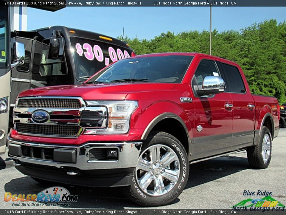 2018 Ford F150 King Ranch SuperCrew 4x4 Ruby Red / King Ranch Kingsville Photo #1