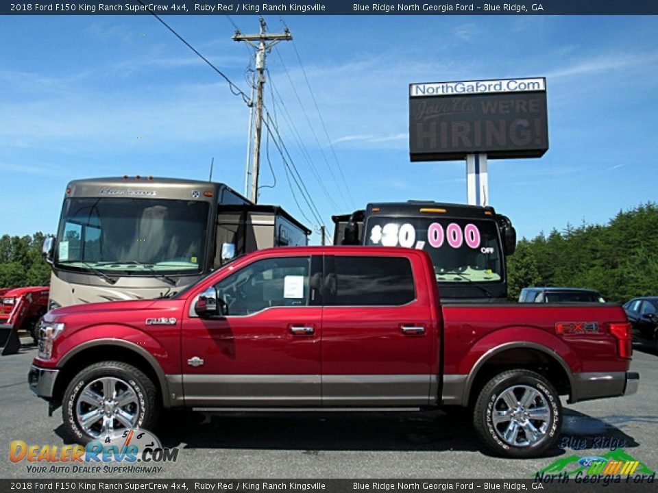 2018 Ford F150 King Ranch SuperCrew 4x4 Ruby Red / King Ranch Kingsville Photo #2