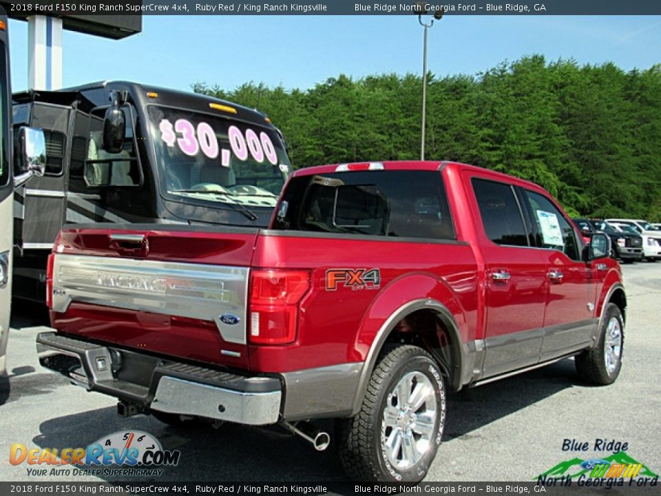 2018 Ford F150 King Ranch SuperCrew 4x4 Ruby Red / King Ranch Kingsville Photo #5