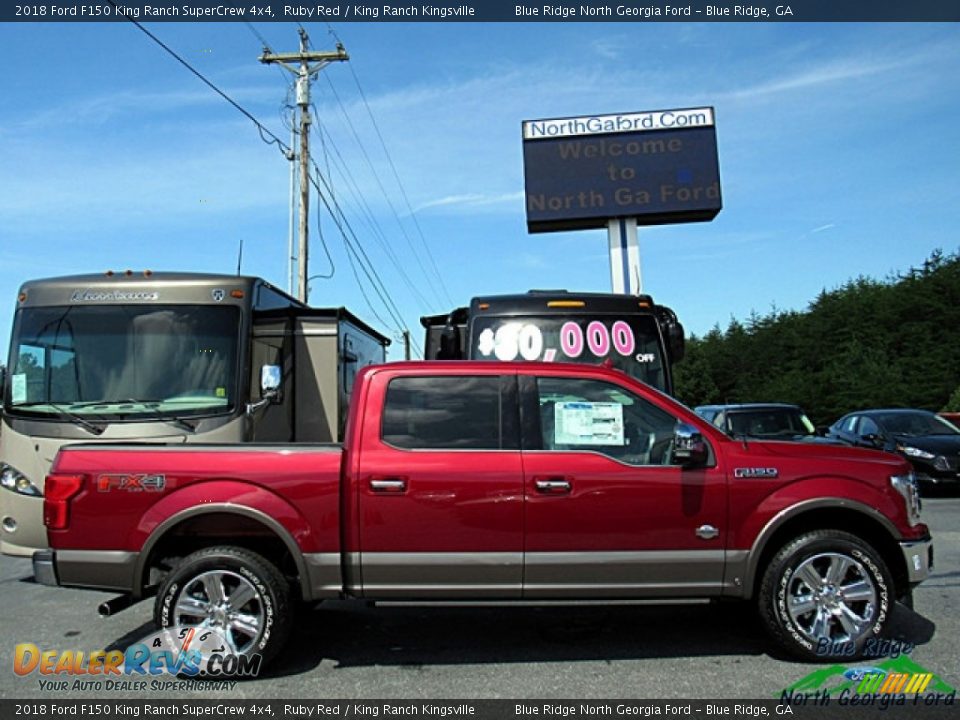 2018 Ford F150 King Ranch SuperCrew 4x4 Ruby Red / King Ranch Kingsville Photo #6