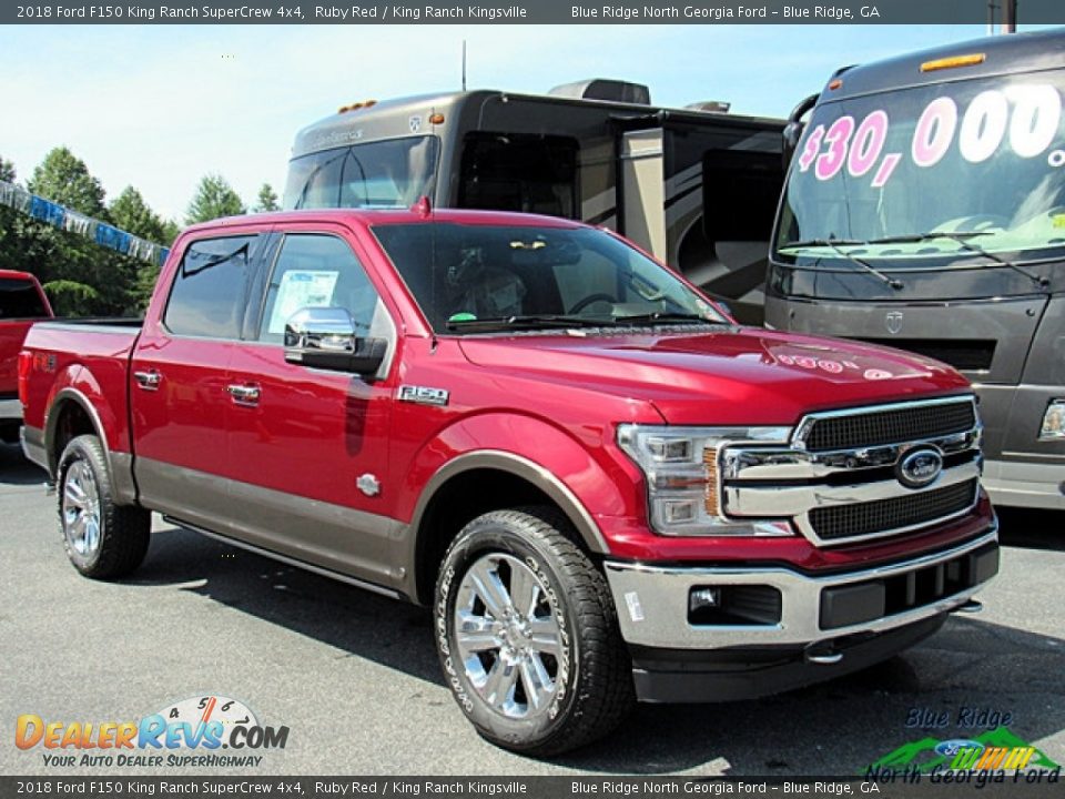 2018 Ford F150 King Ranch SuperCrew 4x4 Ruby Red / King Ranch Kingsville Photo #7