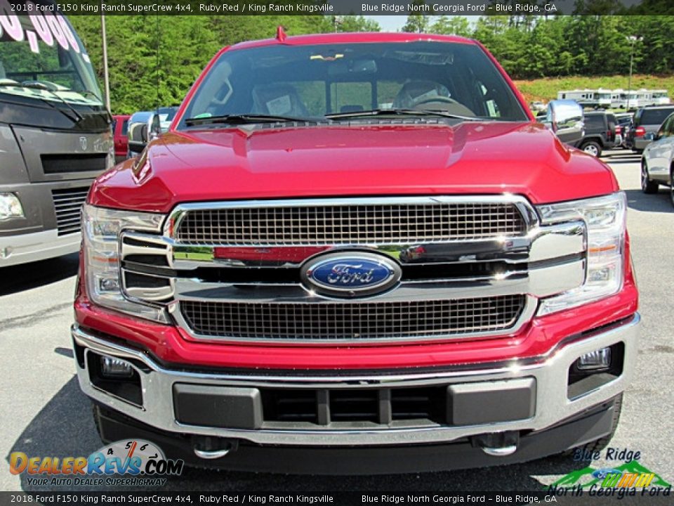 2018 Ford F150 King Ranch SuperCrew 4x4 Ruby Red / King Ranch Kingsville Photo #8