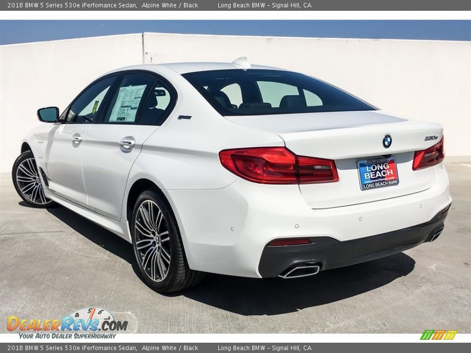 2018 BMW 5 Series 530e iPerfomance Sedan Alpine White / Black Photo #3