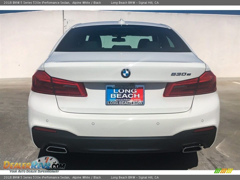 2018 BMW 5 Series 530e iPerfomance Sedan Alpine White / Black Photo #4