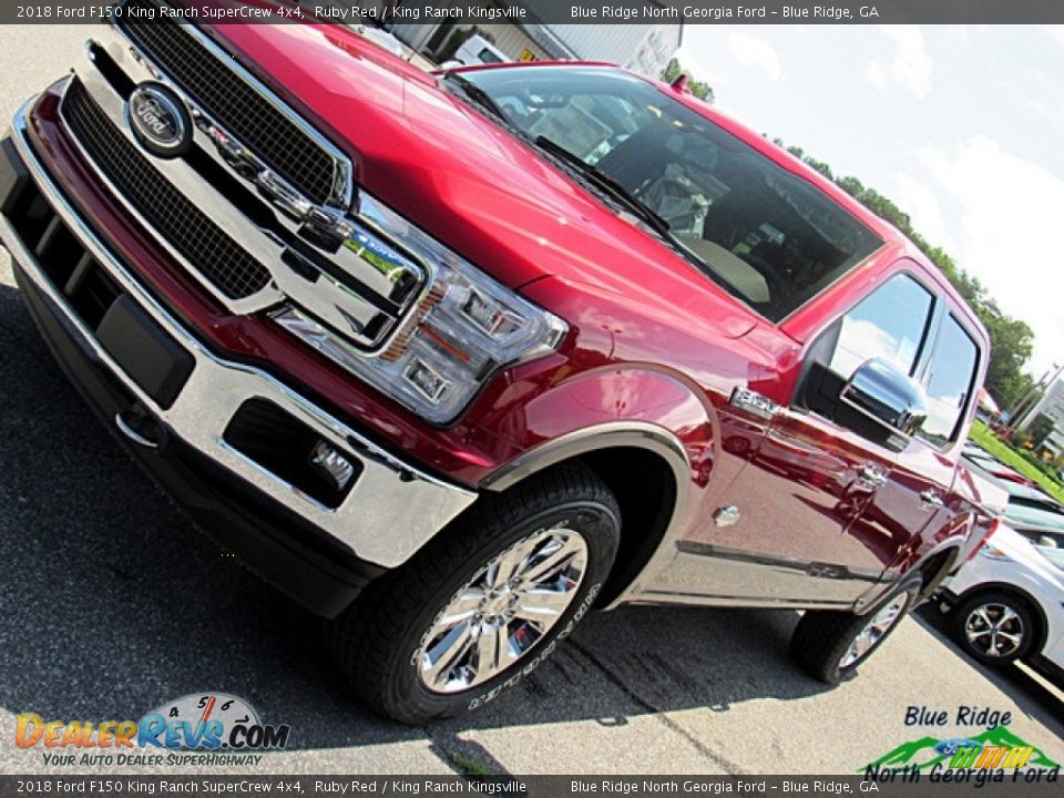 2018 Ford F150 King Ranch SuperCrew 4x4 Ruby Red / King Ranch Kingsville Photo #34