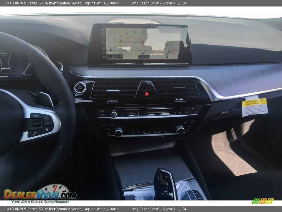 2018 BMW 5 Series 530e iPerfomance Sedan Alpine White / Black Photo #6